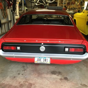 Tail panel matte black