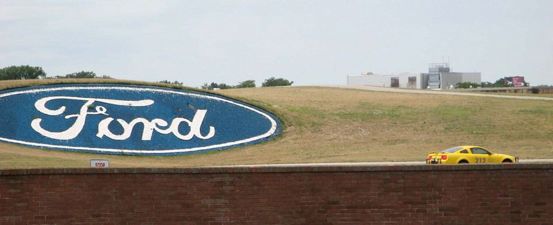 Ford Test Track Viewed Over Fence