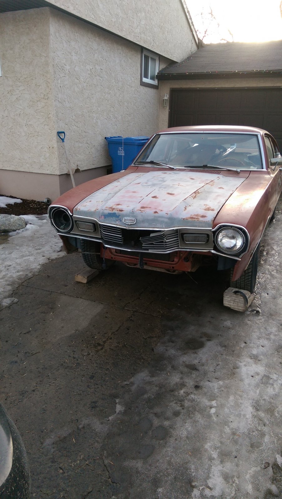 Front is pretty rough.