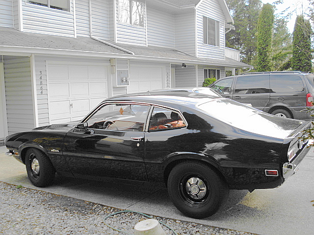 My 1970 V8 Factory Black Maverick:)