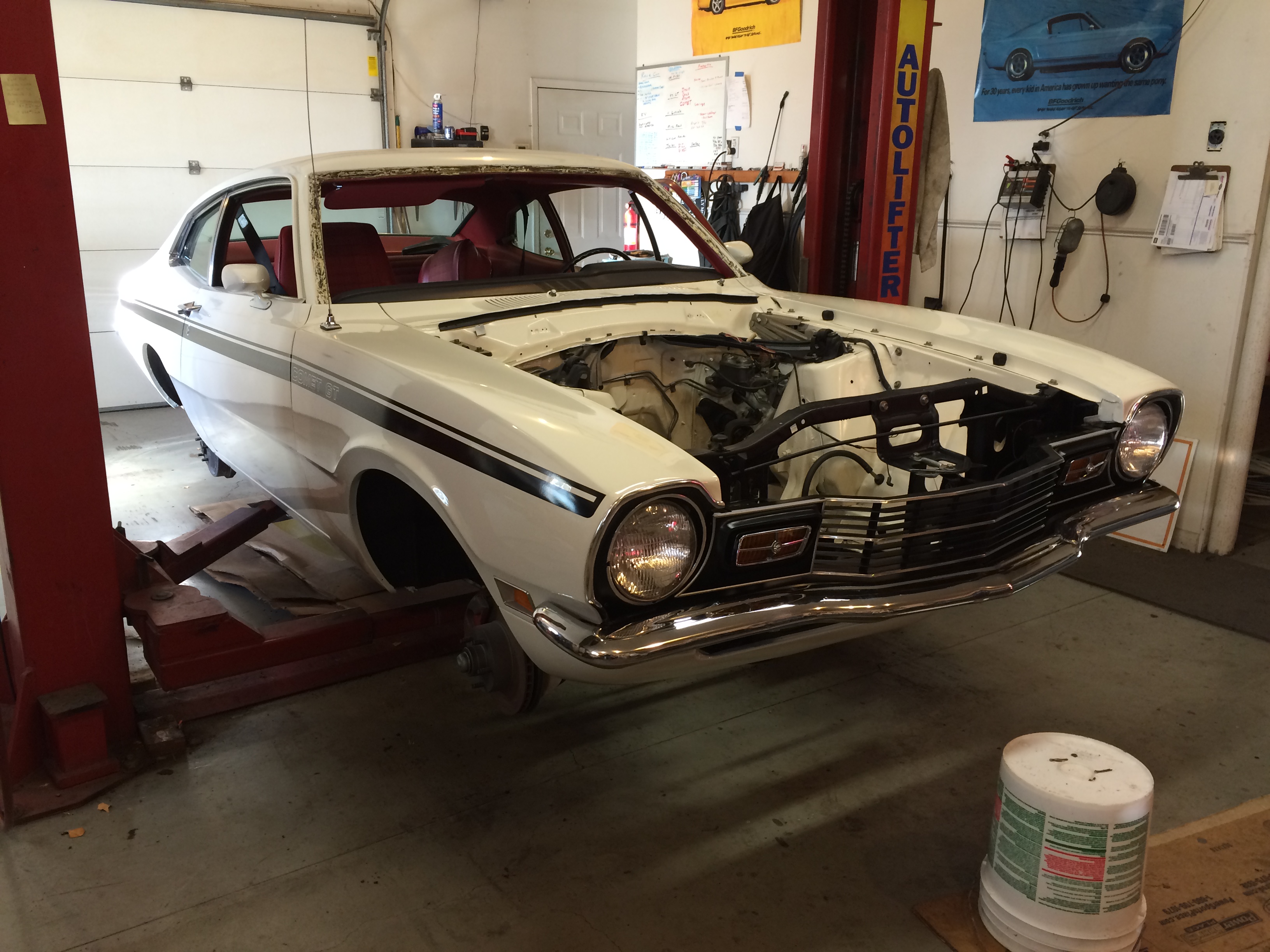 Painted and stripes installed