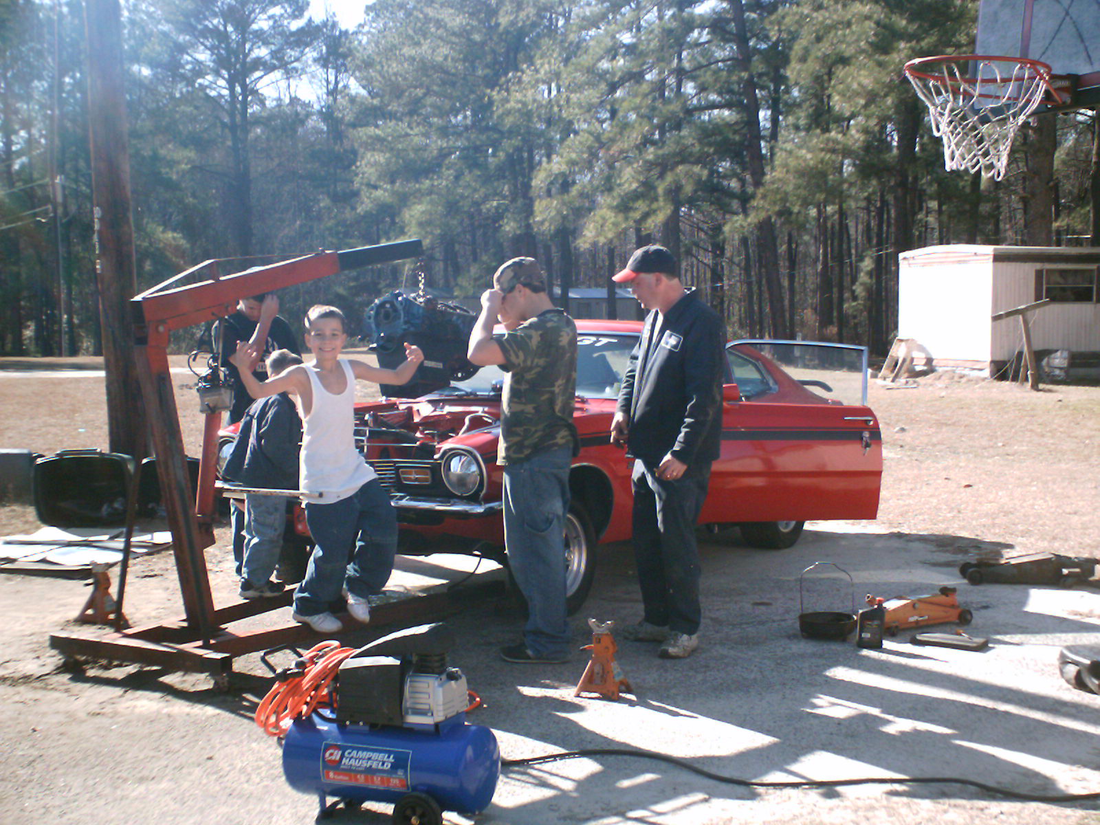 Pulling the motor out