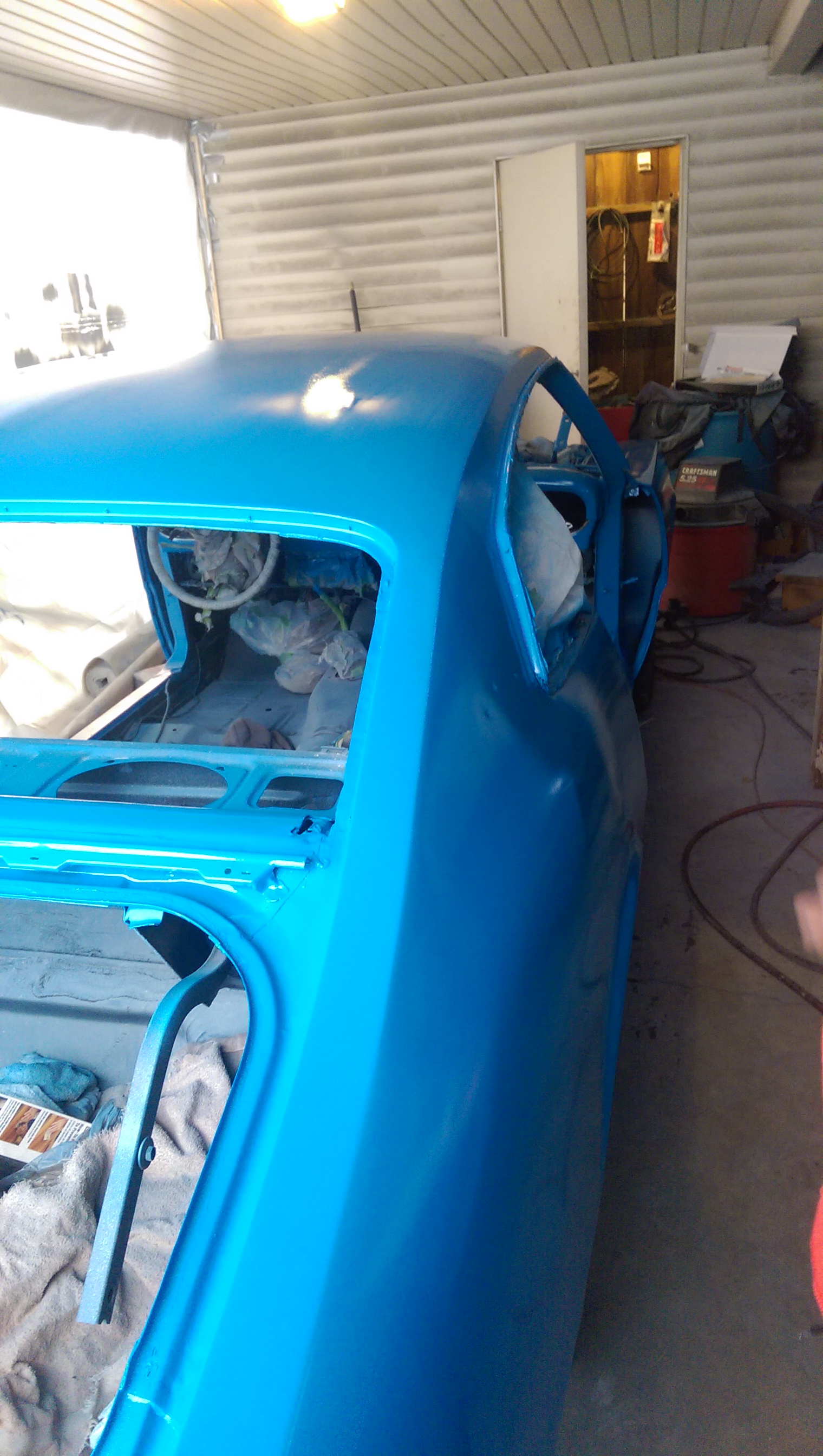 right after I painted her